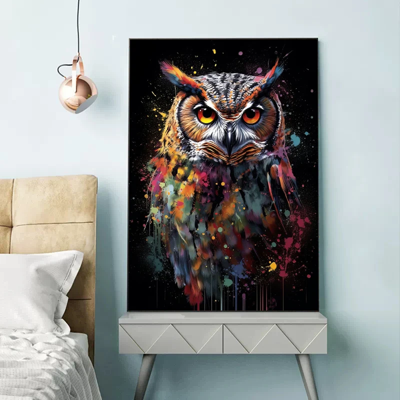 Watercolor Monkey Snake Lion Tiger Animal Portrait Poster Canvas Painting Abstract Graffiti Wall Art For Living Room Home Decor