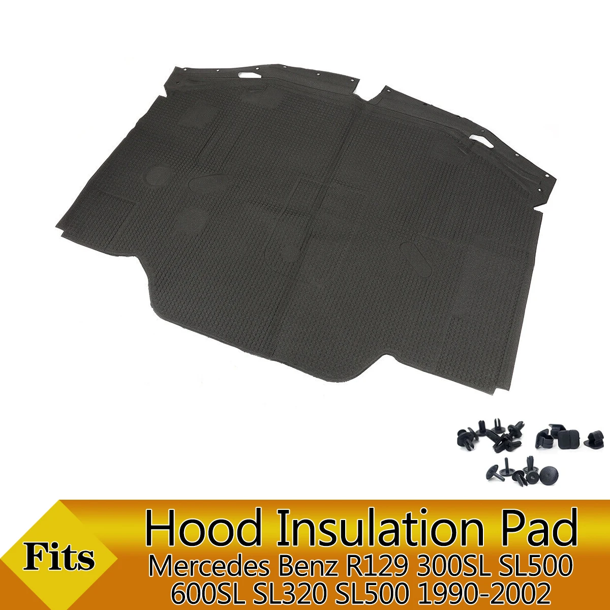 Front Engine Hood Insulation Pad Soundproof Mat Cover Foam Heat Cotton for Mercedes Benz R129 300SL SL500 600SL SL320 SL500