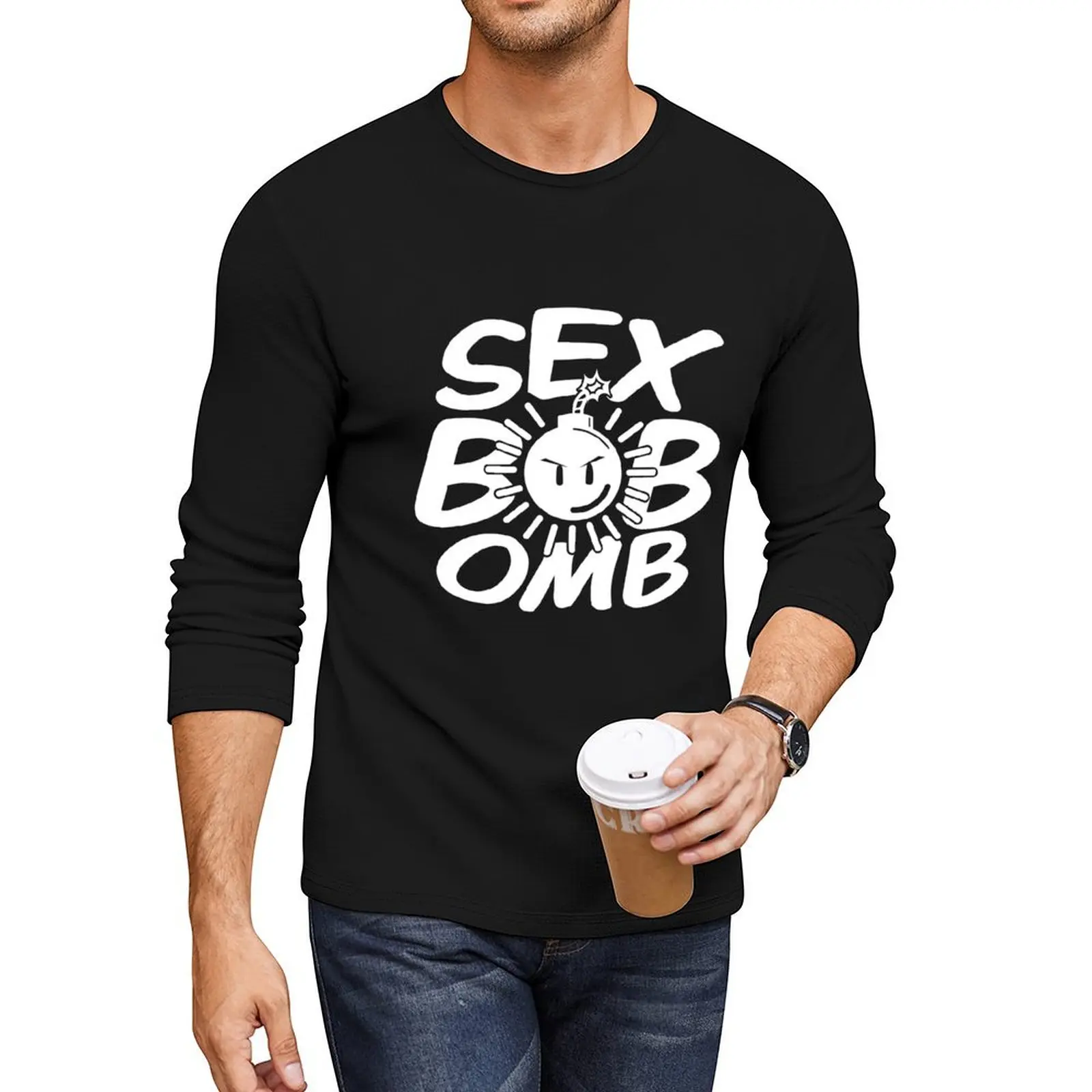 

Sex Bob Omb Long T-Shirt oversized t shirts heavyweight t shirts mens vintage t shirts