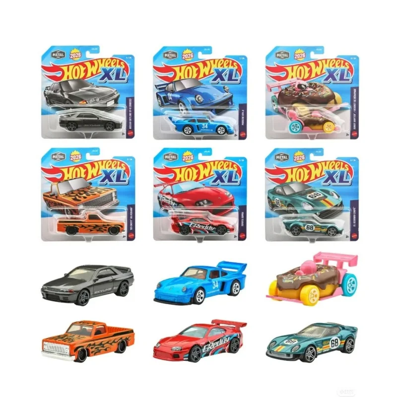 

В наличии оригинальные Hot Wheels 1:43 XL New Nouveau Nuevo-Novo 2026, серия, литая под давлением модель, коллекция игрушечных автомобилей, игрушки-сюрпризы, автомобили
