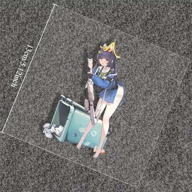 Kasumizawa Miyu Blue Archive Anime Girl Vinyl Car Decal Sticker Waterproof for Window Motorcycle