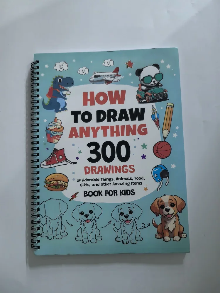 

Book for Kids - 300 Drawings of Adorable Things: Cute Animals Food Gifts And Other Fascinating Items Inspiring Art for Artists