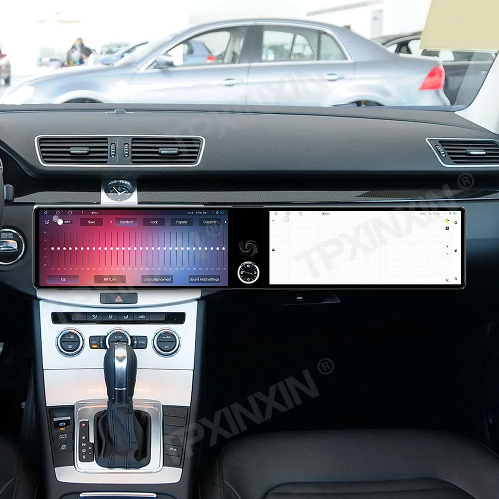 24,6-Zoll-Touch-Dual-Screen für VW Volkswagen Magotan CC 2012-2016 Autoradio Android Auto Carplay GPS Navi Stereo Multimedia Player