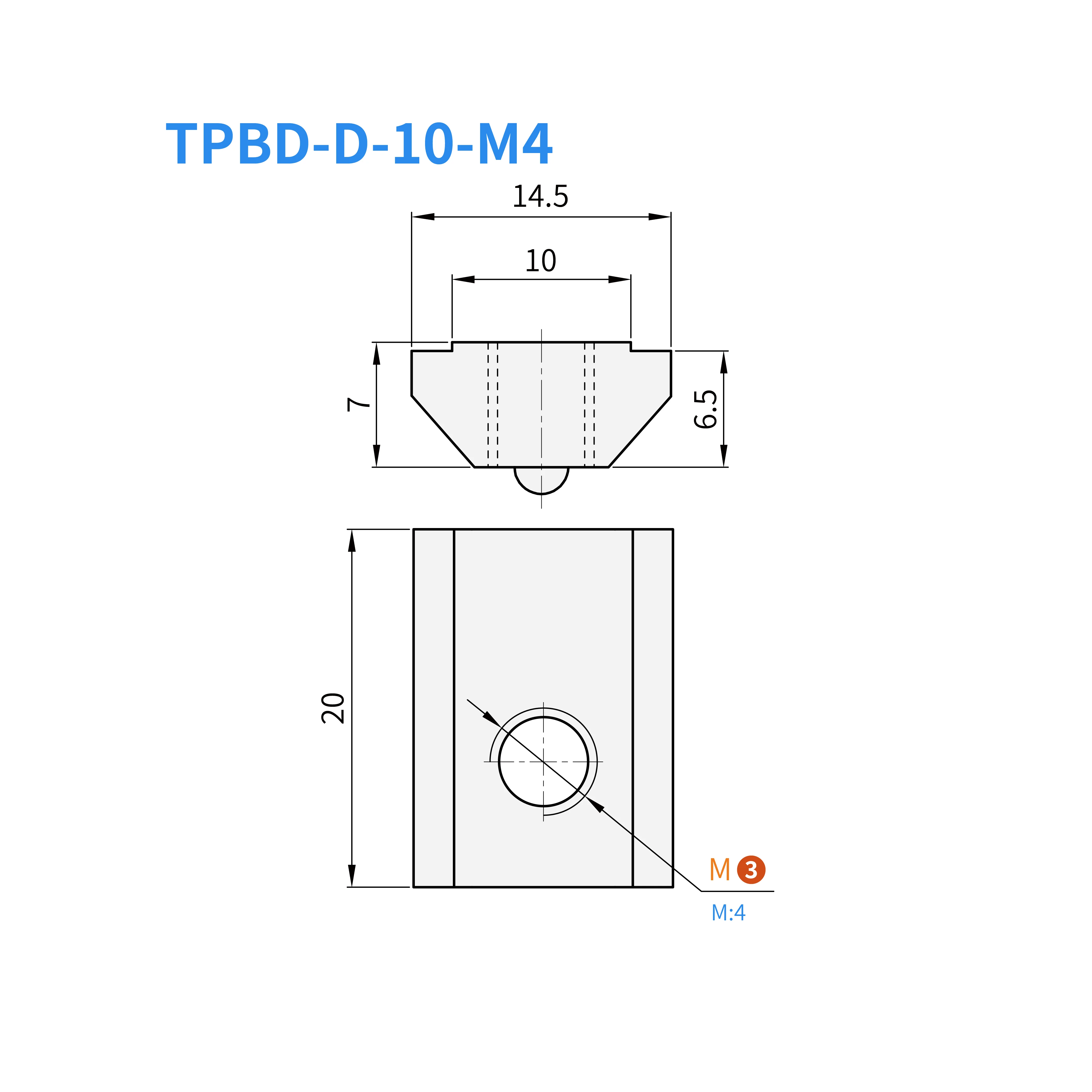 1Pc Roll-In T-Nut with Spring Ball Positioning for 4040 Aluminum Extrusion Frame, Easy Alignment, M4–M8 Thread Options
