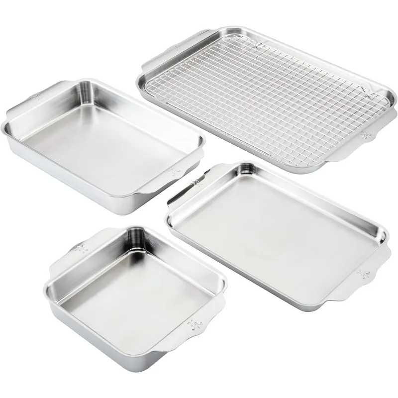 OvenBond Collection-Ensemble de plaques de cuisson en acier inoxydable, 5 pièces