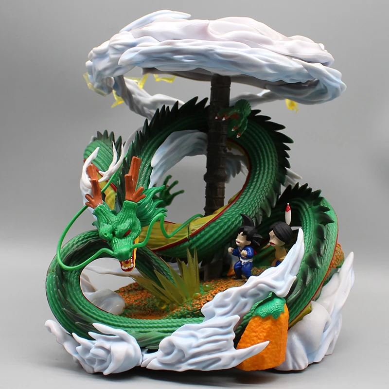 

22cm Anime Dragon Ball Shenron Figure Kid Son Goku Action Figure Gk Shenlong Figura Model PVC Collection Figurine Decoration Toy