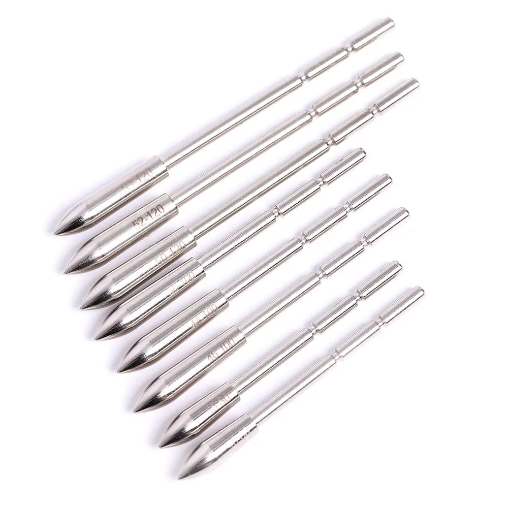 3pcs  ID 3.2mm  Stainless Steel Insert Arrow Point  80-120 Grains for Archery DIY Arrow Head