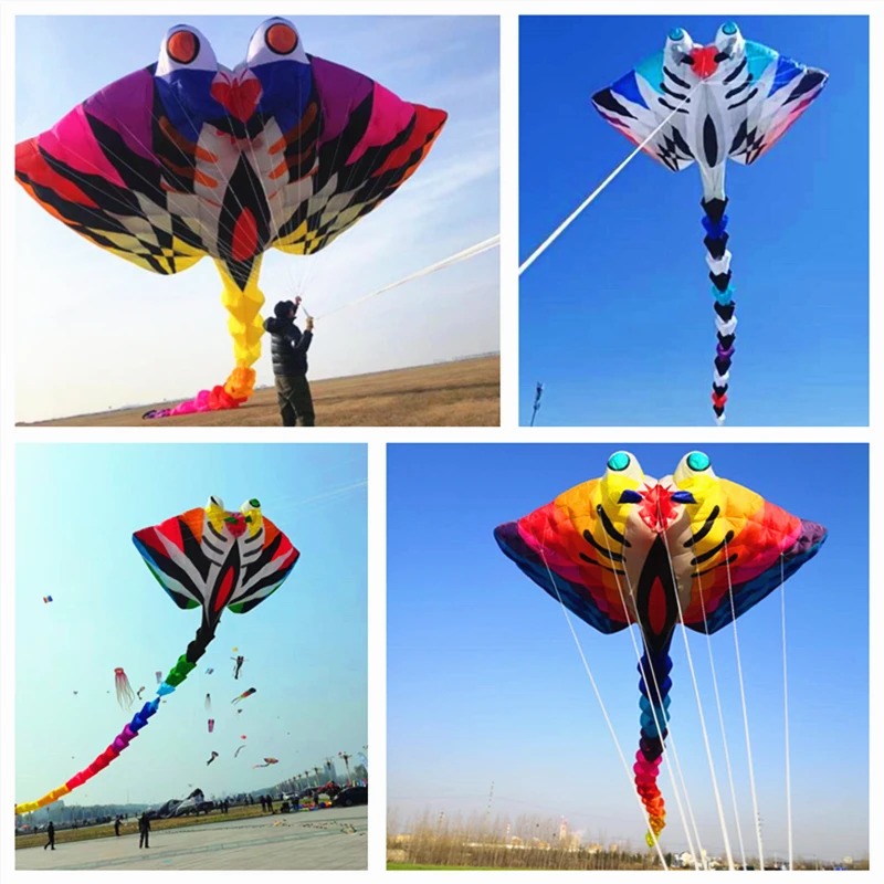 free shipping Ray fish kite for adults kite devil fish kite flying folding kite kite surfing steering kite Kite line large kites