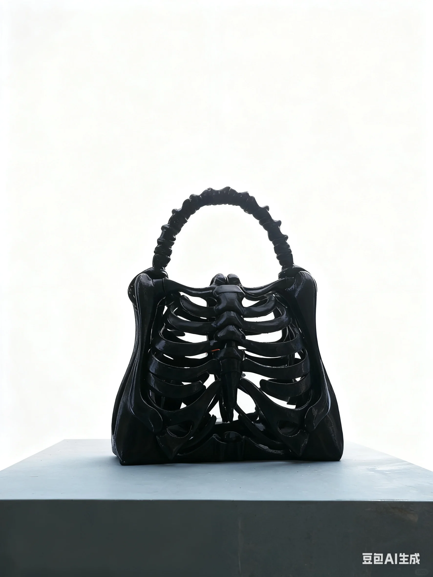 

Gothic Rib Cage Handbag - 3D Printed High-End Bone Design | Perfect Halloween & Dark Aesthetic Accessory