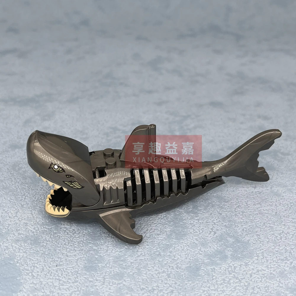 Animals Figures MOC Shark Whale Blocks Construction Bricks DIY Figure Model Building Blocks Toys for Children Kids Gifts