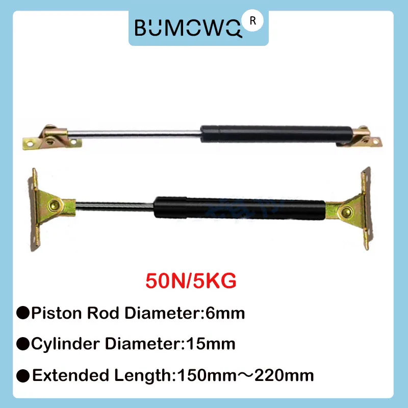 

1PC 150mm-220mm 5kg/50N Universal Strut Bars Furniture Strut Bar Gas Shock Absorber Hydraulic Lift Kitchen Cabinet Hinge