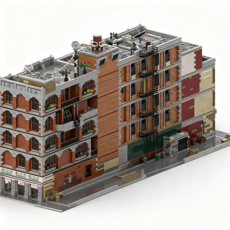 24601pcs MOC Modular Buildings Prime-Time-Building All In One Model Building Blocks Christmas Gift Toy Creative Education 3D