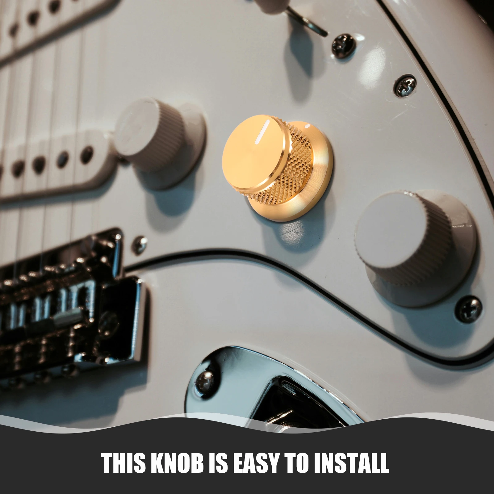 

Volume Knob Guitar Knobs Metal Aluminum Electric Potentiometer Amplifier Replacement Pure Tone Control Volume Adjustment Knob
