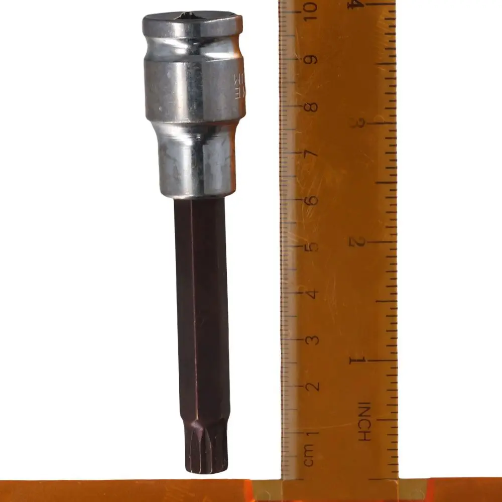 with Ratchet Wrench M10 Spline Bit S2 Steel 4
