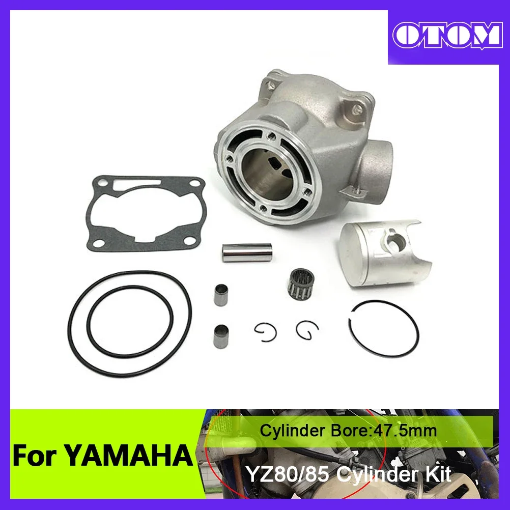 OTOM Motocross Cylinder Block Piston Ring Pin Sealing Pad Gasket Kit For YAMAHA YZ80 YZ85 02-14 Motorcycle Engine Part Dirt Bike