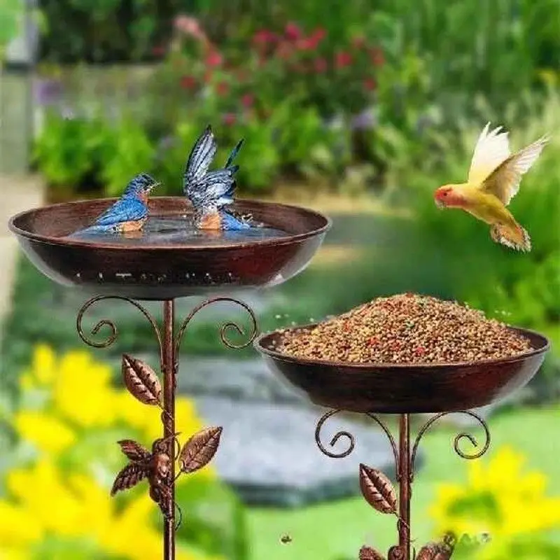 bain-a-oiseaux-de-jardin-en-fer-robuste-32-pouces-bain-a-oiseaux-d'exterieur-pour-votre-jardin-sans-marque-marque-deposee-saison-hivernale