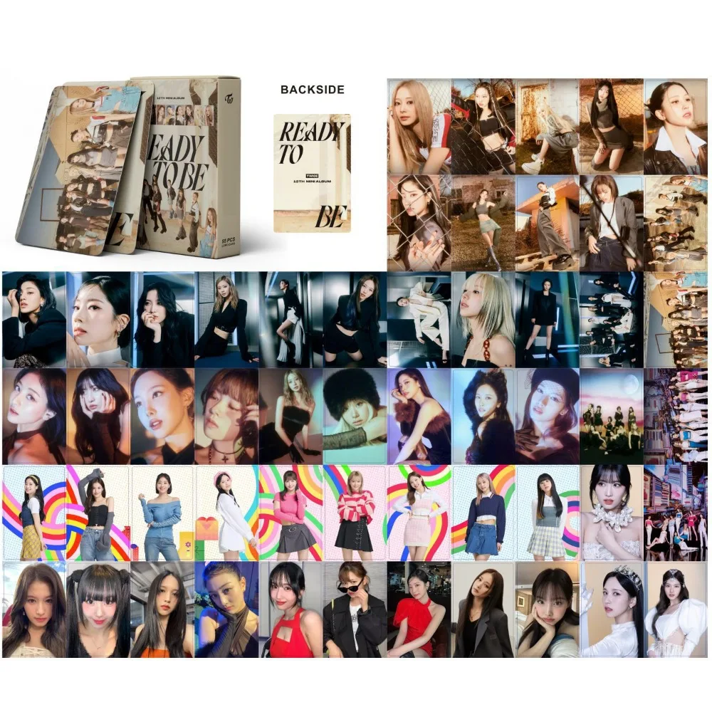 55pcs/set KPOP Girls Group New Album Ready To BE I GOT YOU LOMO Card Collector Card Postcard Photo Card Fans Collect Souvenirs