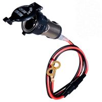 120W 10A Car 12V-24V Cigarette Lighter Female Socket Power Plug With Waterproof Cover Case DC Charger Socket Outlet For Car DVR