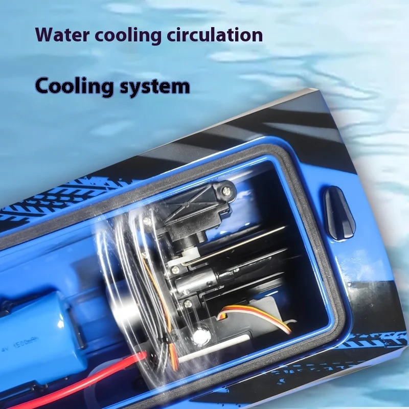 الكهربائية عالية السرعة Turbojet 2.4G قارب سريع فرش السيارات التحكم عن بعد نموذج قارب للمنافسة لعبة الماء على نطاق كامل