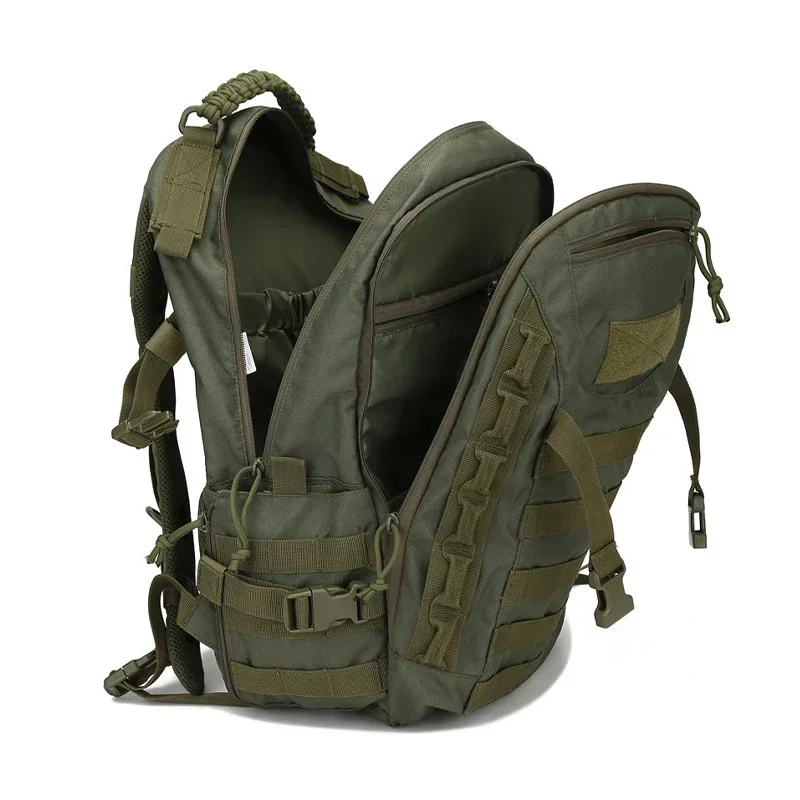 

Army green backpack Travel Camping Bag Accessory Nylon Outdoor Sports Fishing schoolbag Hiking Hunting Men Pouch