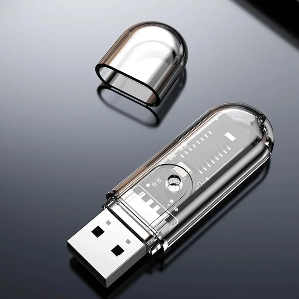 USB Bluetooth Compatible Receiver BT5.3 USB Stable Receiver Connector Portable Lightweight Noise Free Car Speaker For Computer