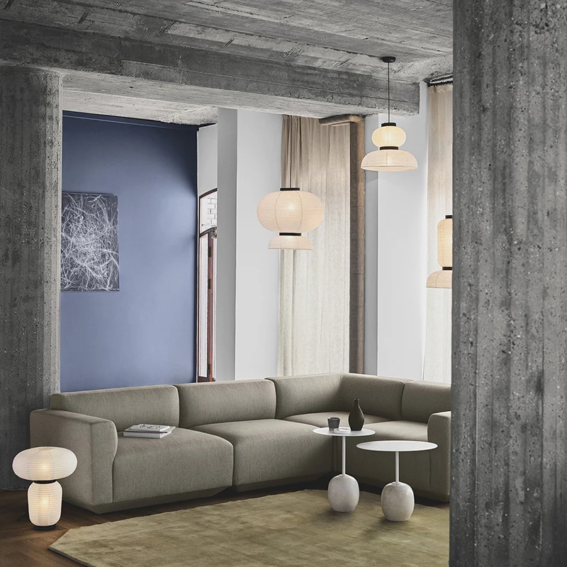 Danish Design White Rice Paper Pendant Light E27 LED Hanging Lighting Fixtures for Living Room Bedroom Decor Kitchen Balcony Bar