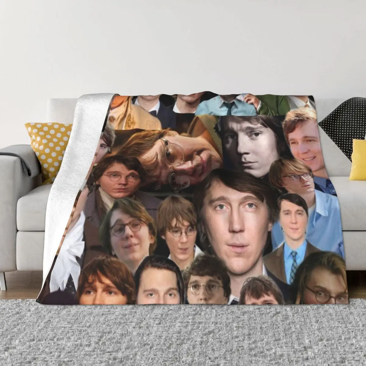 

paul dano - I love paul dano photo collage Throw Blanket Soft Plaid Fashion Sofas Blankets