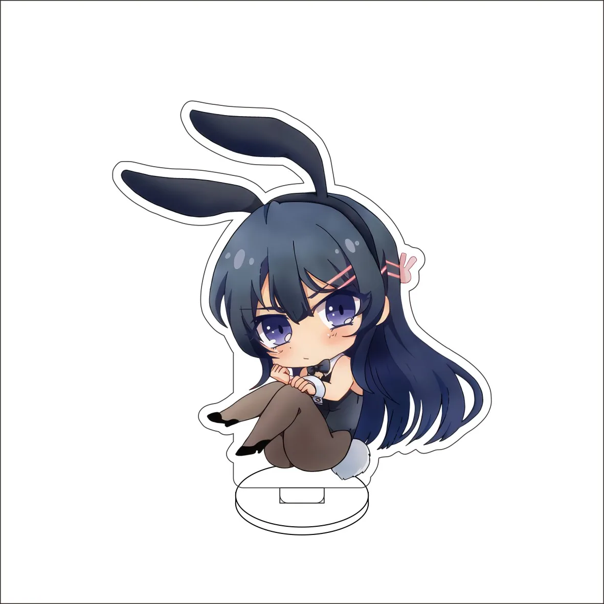 10CM Anime Rascal Does Not Dream of Bunny Girl Senpai Figure Stand Model Sakurajima Mai/ Cute Desk Decor Standing Sign Gifts