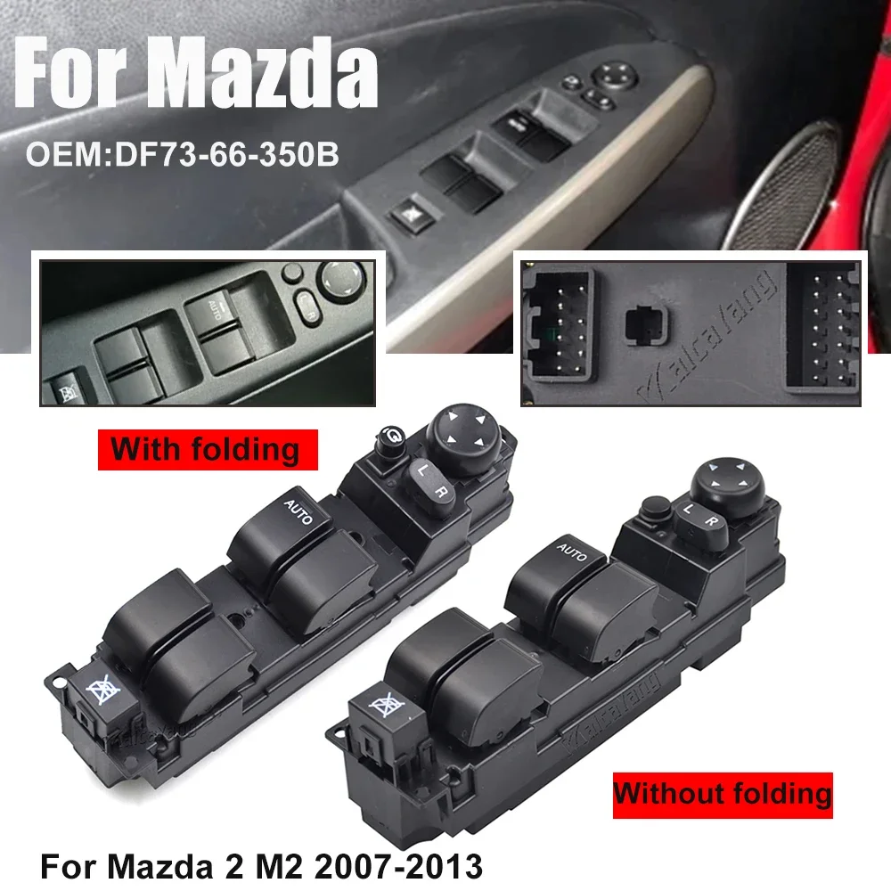 

DF73-66-350B Front Left Driver Door Window Master Switch Glass Lifter For Mazda 2 M2 2007-2013 DF7366350B