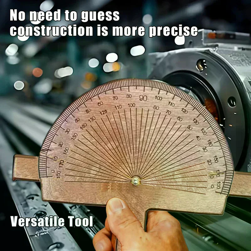 Buscador de Ángulos de Precisión – Herramienta de Medición de Grados de Madera de Abedul Hecha a Mano, Herramienta de Medición de Ángulos Personalizada, Transportador de Abedul Grabado Personalizado