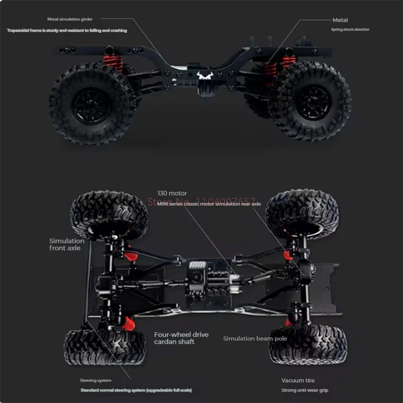 Mn90 1/20 4wd Off Road Climbing Remote Full Scale Rc Control Car Classic Simulation With Light Vehicle Model All Terrain Racing