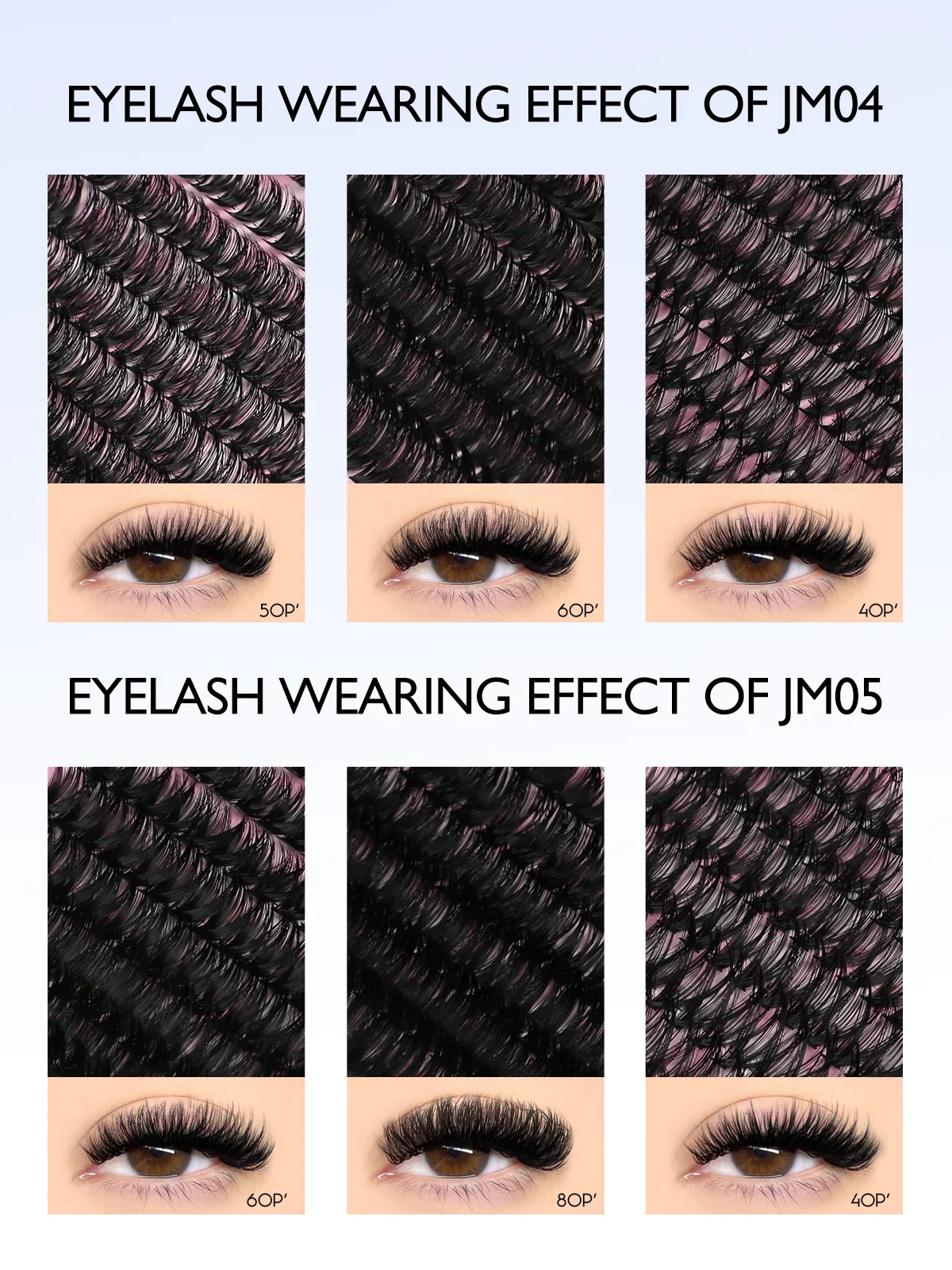 Groinneya kit de clusters de cílios, kit de clusters de cílios de gato, 640 peças com ligação de cílios e selo, extensões de cílios, faça você mesmo em casa