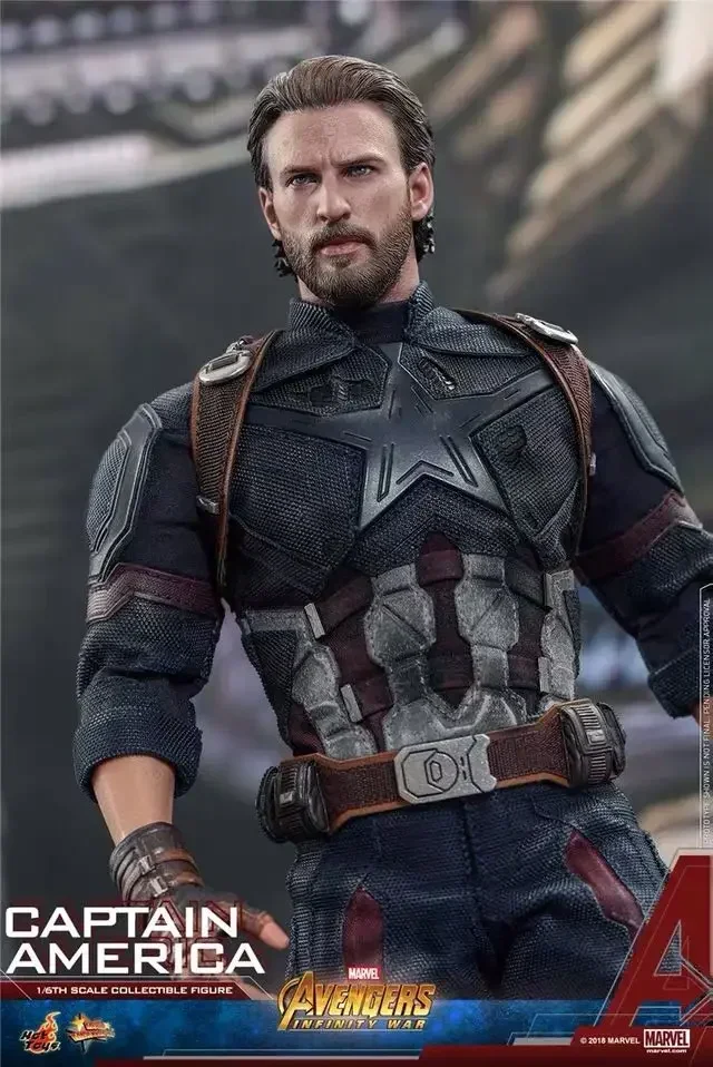 Original Hot Toys Steve Rogers Action Figure 1/6 Avengers Captain America Anime Figure HT MMS480 Statue Deluxe Edition Model Toy