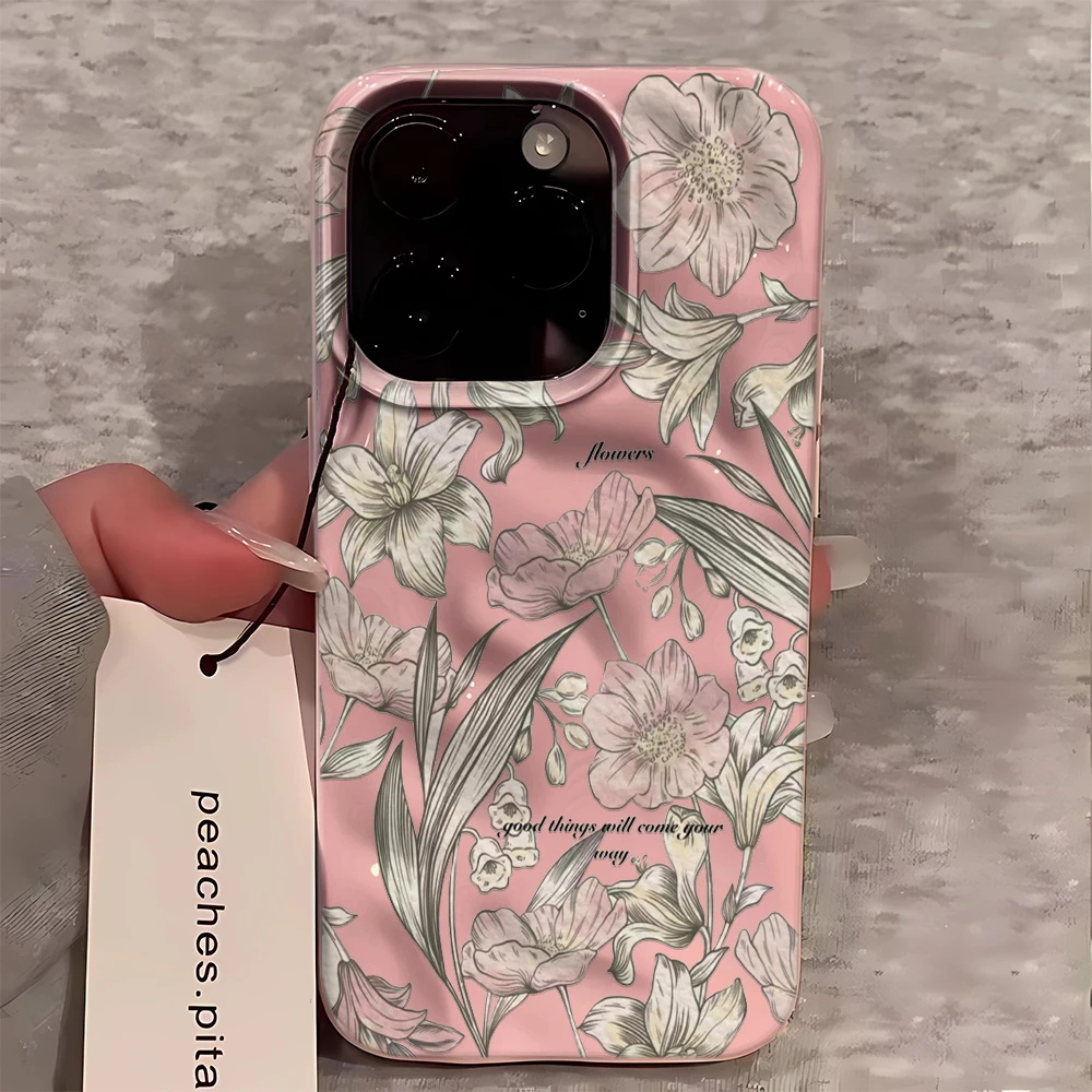 Eleganckie, estetyczne, modne  – Vintage Floral Pattern Soft Case recenzja i cena