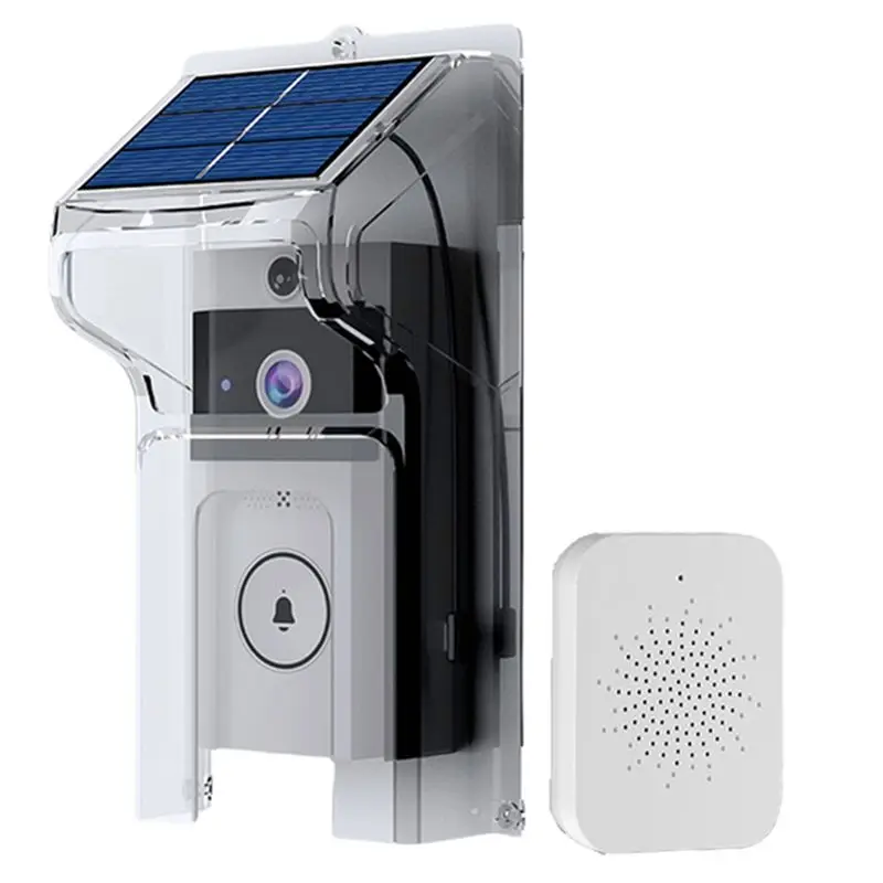 [NEW!A08R】 Wifivisual Doorbell Camera Wireless Solar Charging Waterproof Night Vision Smart Home HD Doorbell Two-Way Intercom Vo