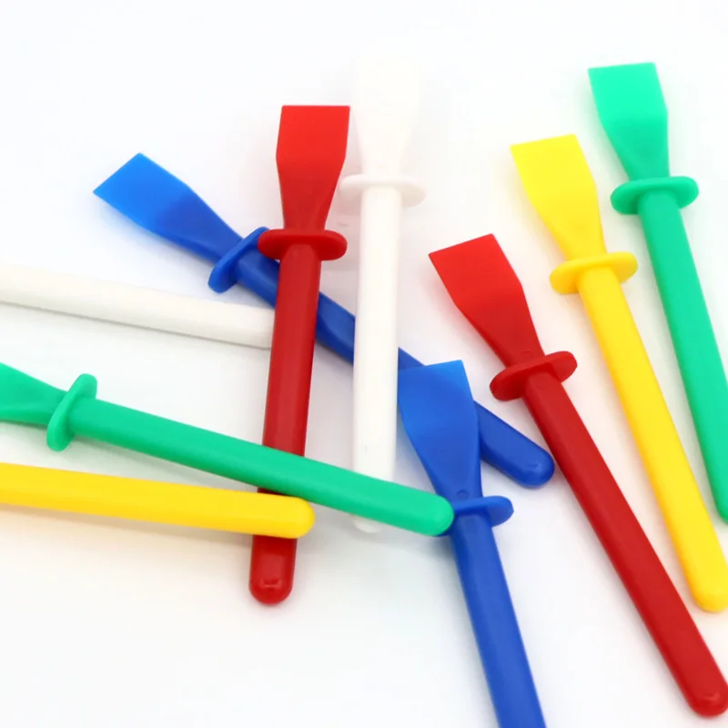 5-pcs الغراء الموزعات البولي بروبلين الغراء مسحة العصي قضيب اللوحة كاشطات ل اليدوية DIY بها بنفسك الفن الجلود أداة للحرف اليدوية