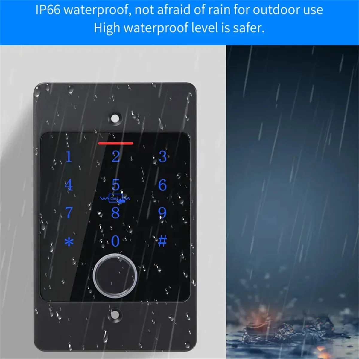 

NEW WiFi Tuya App Smart Door Lock Keyboard RFID Access Controller Waterproof Metal Keypad Concealed Install Access Control,A