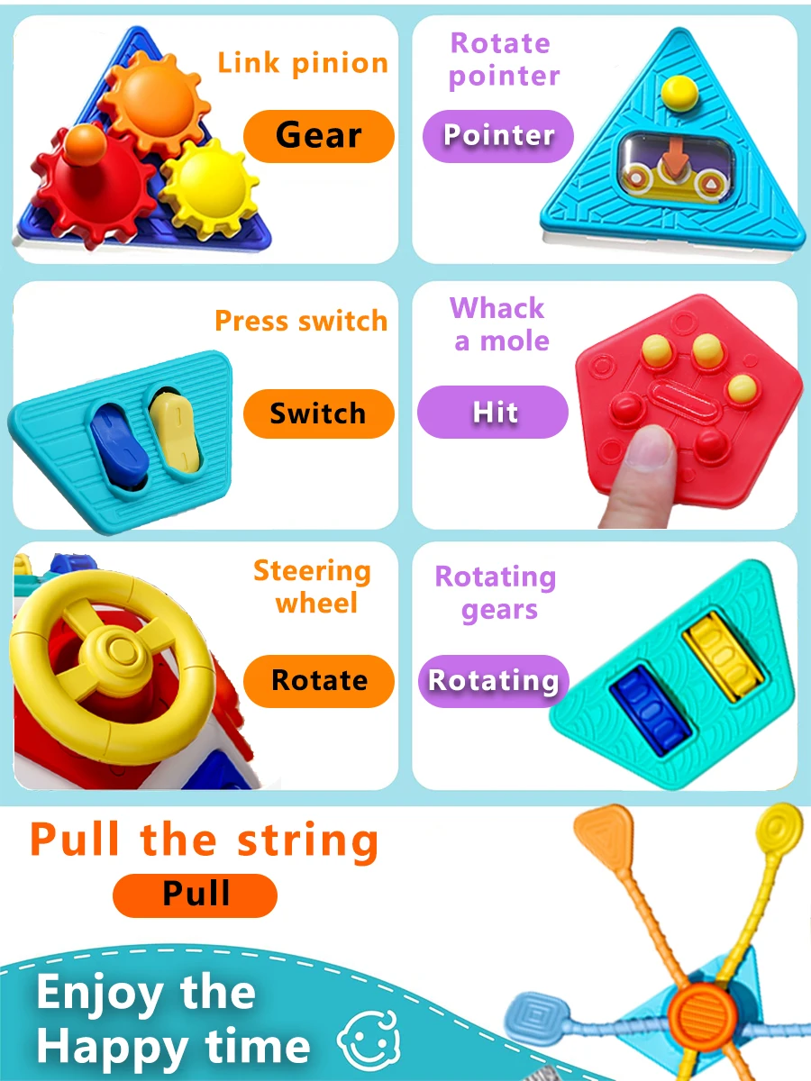 22-in-1 Baby Busy Board Activity Cube Toys Montessori Toy Educational Learning Sensory Travel Toys for Infant Christmas Gifts