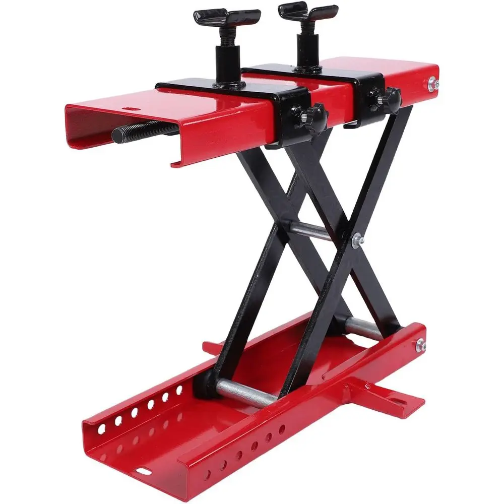 

Heavy Duty Steel Scissor Jack for Motorcycles, 1100 lbs Capacity, 3.8-15.8in Height Range, 4.7in Crank