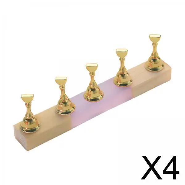 

Nail Display Practice Stand Violet Resin Wood Manicure Tool for Beginners Nail Art Accessories for Home Salon Use