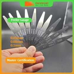 Outil de démontage ultra fin en acier inoxydable, outil de levier, écran incurvé, retrait du cadre de séparation, outils de réparation de téléphone, 0.05mm, 0.08mm, 0.1mm, 10 pièces