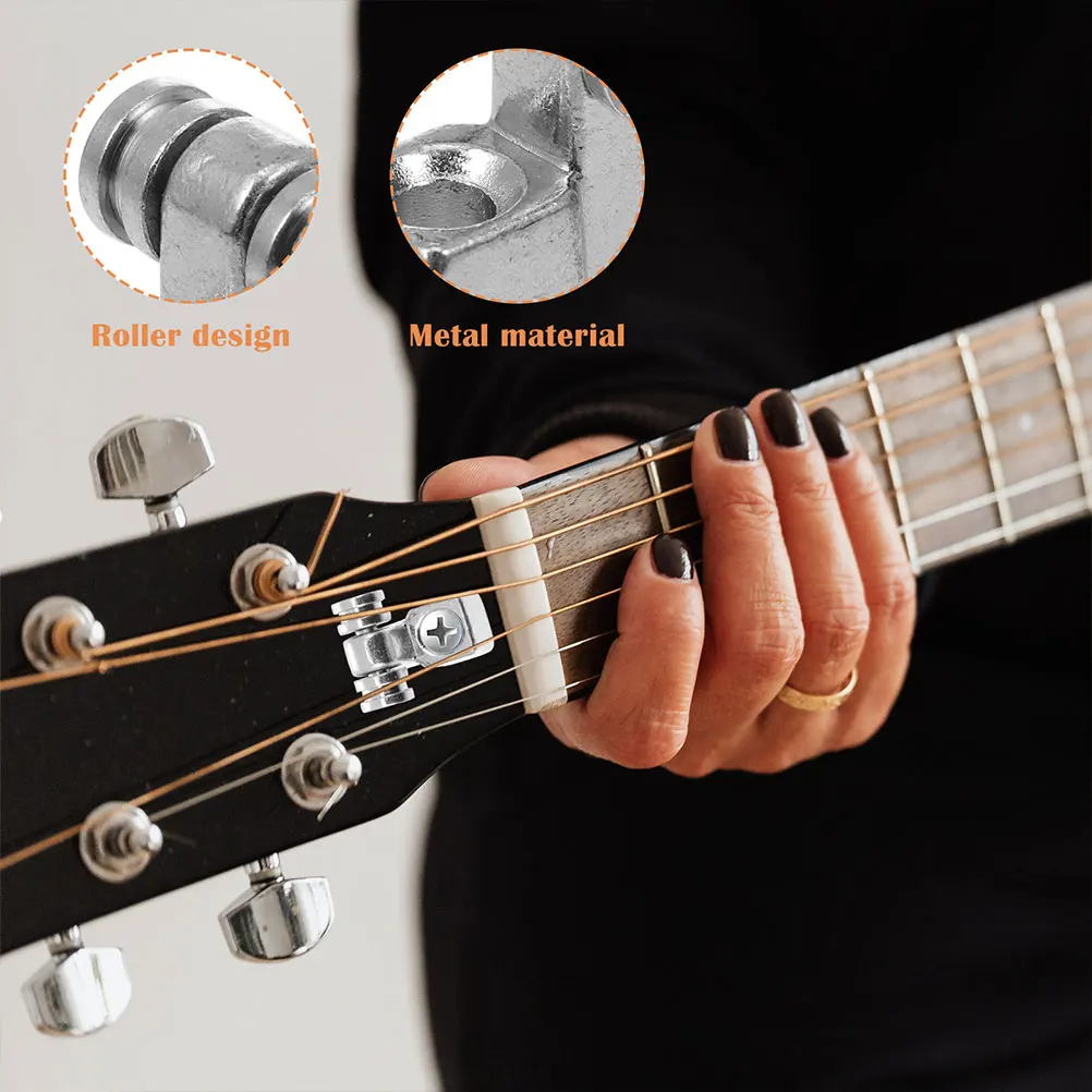

1 set Guitar Strings Retainer Metal String Tree Parts Accessories Roller Trees Prevent Abrasion Prolong Life Easy Install Guitar