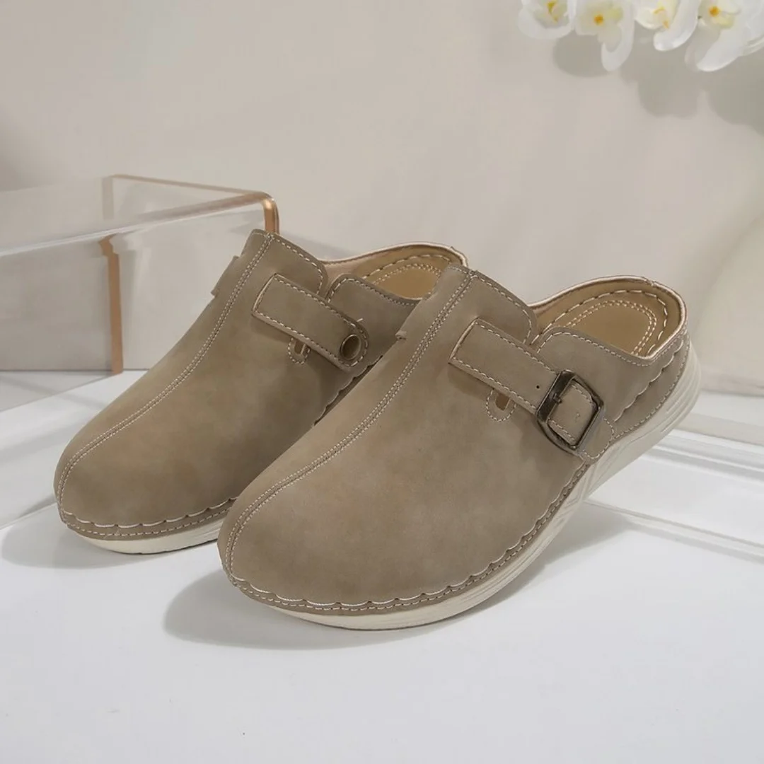 Vrouwen Slippers 2023 Nieuwe Zomer Mode Gesloten Teen Platform Slippers Sandalen Dames Vintage Slides Vrouwen Schoenen Sleehak Slippers