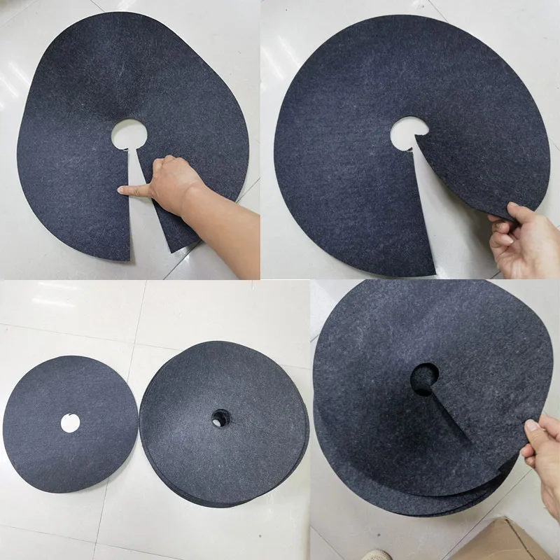 27cm 52cm Tree Protection Weed Mats Plant Cover Ecological Control Cloth Mulch Ring Round Barrier for Gardens flower pot tools v