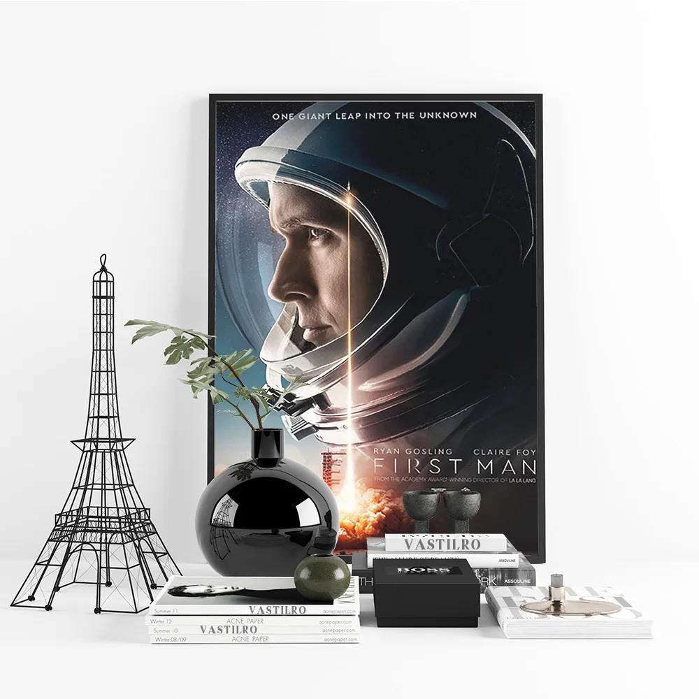 الرجل الأول السيرة الذاتية التاريخية الفيلم المشارك الفيلم طباعة الفن قماش اللوحة ديكور غرفة نوم ملصقات جدار