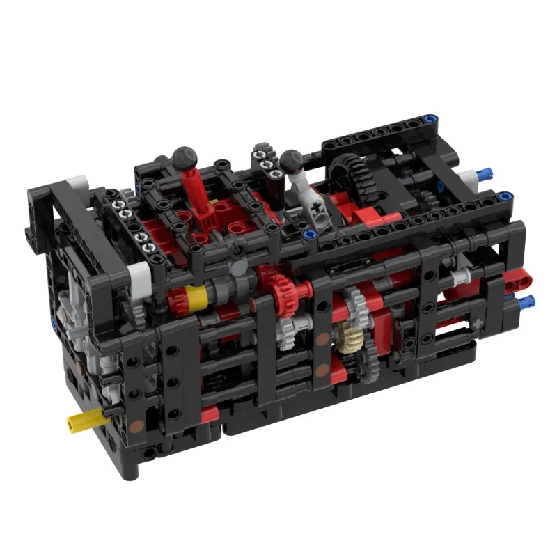 

Gearbox Reverse Gearbox Modified MOC Gearbox Building Blocks Puzzle DIY Assembly Toy Parts Kit (633pcs)