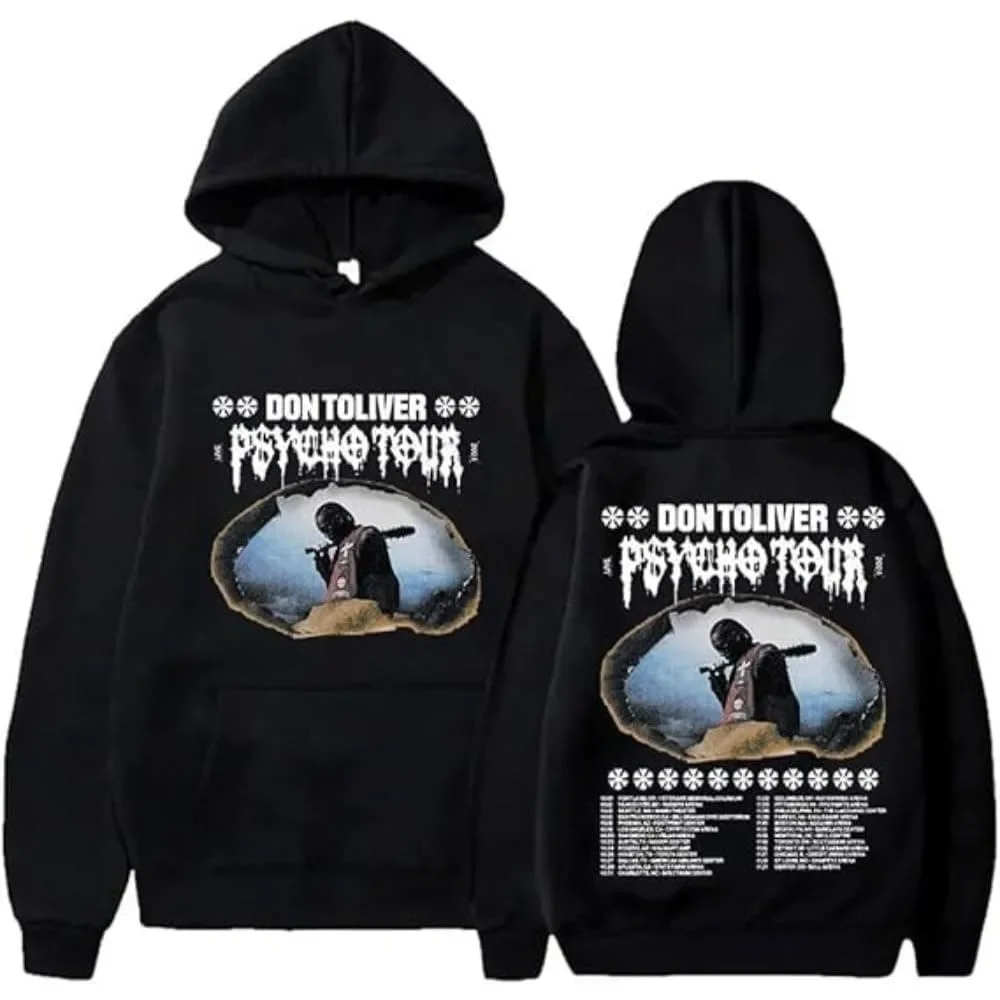 Don Toliver Psycho Tour Merch Hoodie Women Men Long Sleeve Sweatshirt Fashion Pullover Clothes