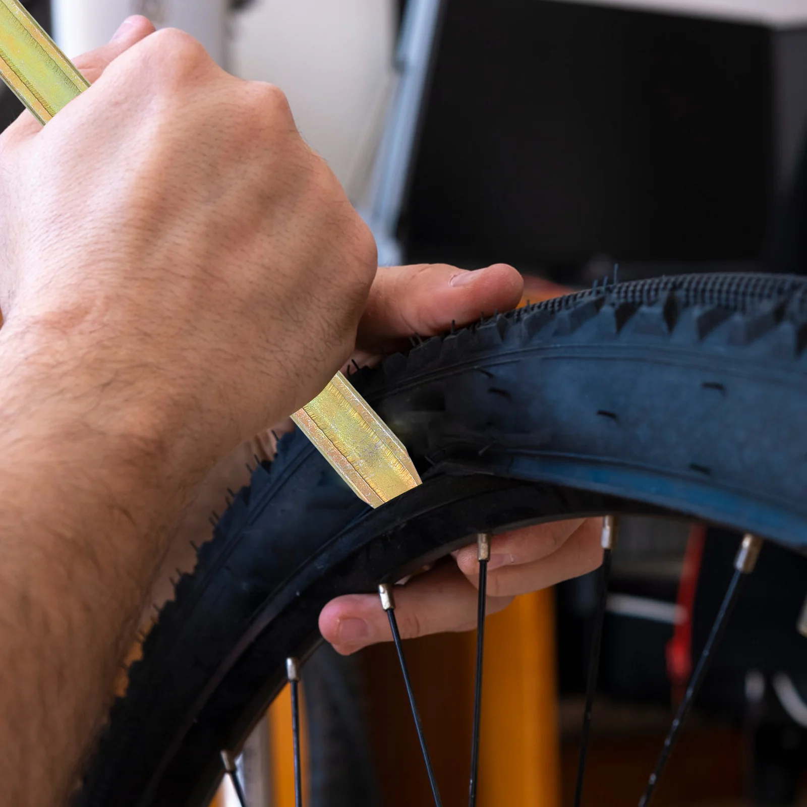 4 قطعة مجموعة رافعة أداة إزالة إطارات الدراجة الصلب في الهواء الطلق الدراجات إصلاح الملحقات عتلات الإطارات أداة تغيير الإطارات