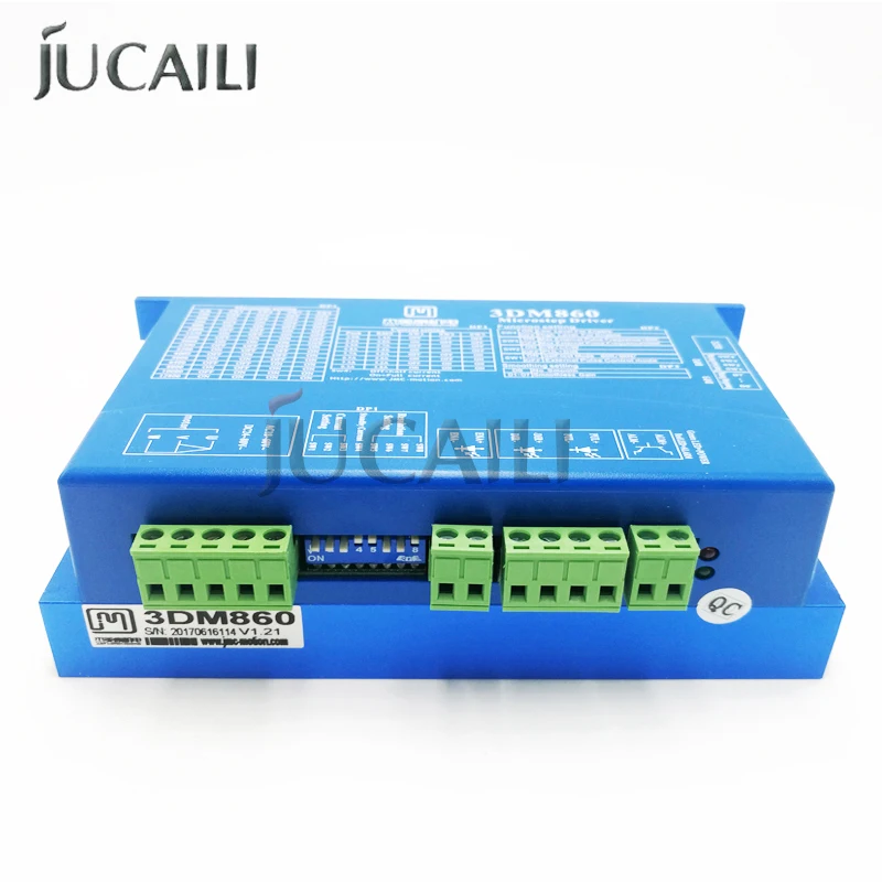 

Jucaili Printer Parts Input Voltage 24-80VAC 30-100VDC 7.5A Match 86 Serial Stepper Motor 3 Phase Stepper Motor Driver 3DM860