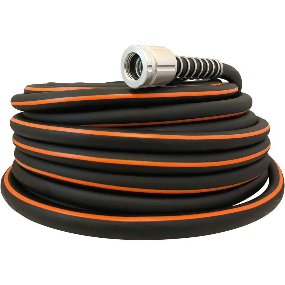 

Flexon FLXP5850CN Flextreme Pro Performance Rubber Garden Hose, 50 ft, Black